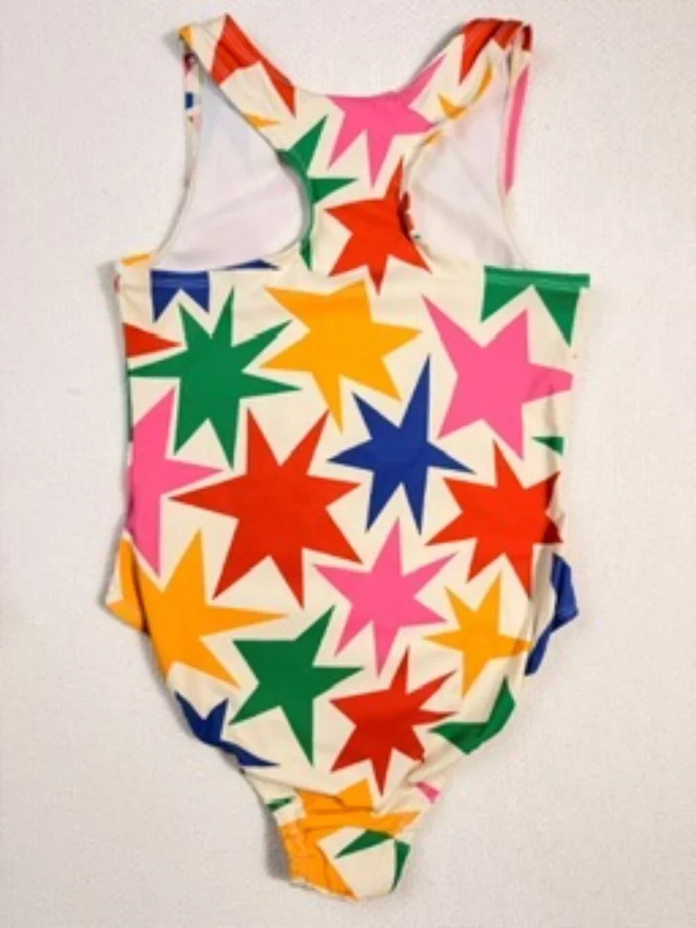 Hanna Andersson Girls Size 10 140cm Colorful Starburst One Piece Swimsuit